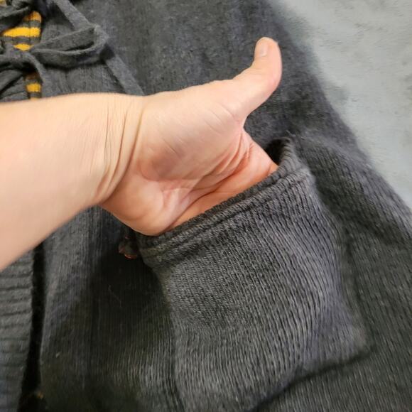 Simon Chang Sweater Womens Small Cardigan Vest Angora Cashmere Lagenlook Pockets - Picture 9 of 10